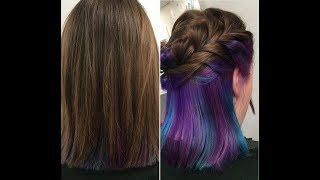 Underlights Are The Secret Rainbow Hair Trend You Can Get Away at school and work [upl. by Hollah711]