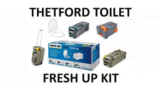 Thetford Cassette Toilet Fresh Up Kit C2 C3 C4 C200 C400 C250 C260 replacement tank and toilet seat [upl. by Ayanej]