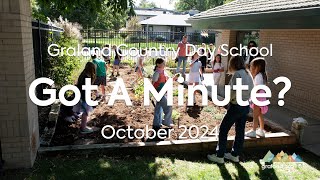 October 2024  Monthly Minute  Graland Country Day School [upl. by Ialocin933]