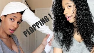 PLOPPING METHOD To Elongate Your Curls [upl. by Attolrahc]