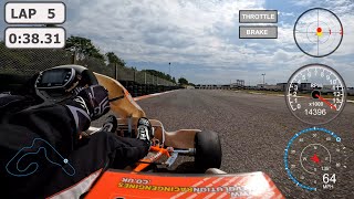 Reopened Llandow Circuit  31 Jul 24  Rotax Max Karting  GoPro Hero10 4K50fps Alfano 6 Dashware [upl. by Hibbs]