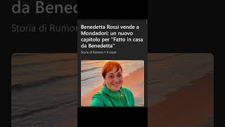 Benedetta Rossi vende il 51 il suo format va a Mondadori notizie attualita cucina [upl. by Ernald309]