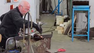 Glass Blower at Kosta Boda Glassworks in Sweden [upl. by Leboff]