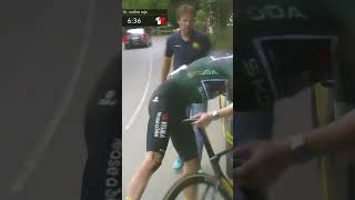 Wout van Aert moet opgeven na zware val in gladde afdaling lavuelta24 [upl. by Gernhard]