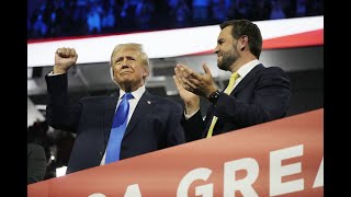 RNC Day 4 Republicans campaign and Donald Trump gives acceptance speech on final convention day [upl. by Kevina]