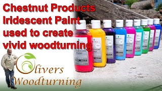 Using Chestnut Products Iridescent Paint to create vivid Woodturning [upl. by Hinze]