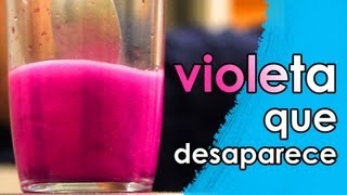 O violeta que desaparece EXPERIÊNCIA de QUÍMICA [upl. by Sheply483]