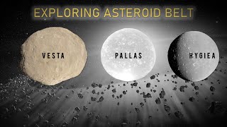 Exploring Asteroid Belt  Vesta Pallas amp Hygiea Asteroids 🌑 4K UHD [upl. by Evey]