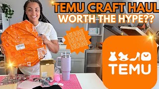 HUGE TEMU CRAFT HAUL  TEMU GEMS [upl. by Eimam794]