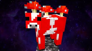 ENCONTRÉ UNA VACA ESPACIAL🤣😱  Minecraft Skyblock [upl. by Aysahc]