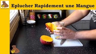 éplucher rapidement une mangue facile [upl. by Hershell]