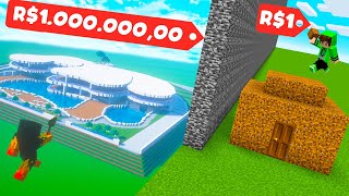 BATALHA DE CONSTRUÇÃO REALISTA NO MINECRAFT  O Filme [upl. by Malynda]