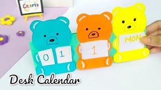 Diy desk calendar  paper craft ideas  craft with paper papercraft papercraftideas craft diy [upl. by Ethelbert]