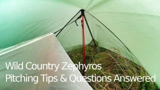 Wild Country  Zephyros 1 Tent  Pitching Tips amp Questions Answered [upl. by Acinat712]