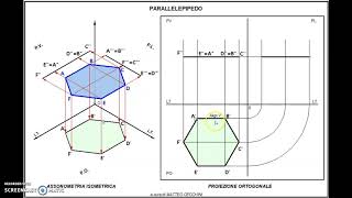 Proiezione ortogonale di un esagono [upl. by Cyril831]