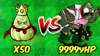 PVZ Hybrid Challenge  50 Plants VS Gargantuar King Dance 9999 HP  Who Will Win [upl. by Jezrdna]