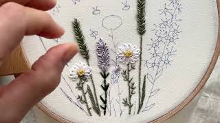 Wildflowers Meadow Embroidery [upl. by Eelloh]