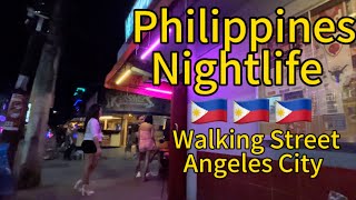 Walking Street Angeles City Nightlife Philippines [upl. by Etolas752]