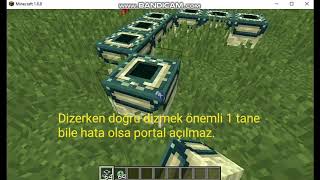 Minecraft End Portalı Nasıl Yapılır [upl. by Kcim]