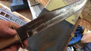 Restoring A Solingen Original Bowie Knife [upl. by Nnaeiram]