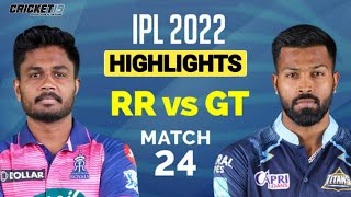 RR vs GT Match No 24 IPL 2022 Match Highlights  Hotstar Cricket  ipl 2022 highlights today [upl. by Nivaj74]