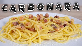 Makaron spaghetti CARBONARA  oryginalna receptura [upl. by Amaerd929]