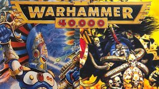 Games Workshop Warhammer 40K 2nd edition battle report Eldar vs Chaos [upl. by Htrow146]