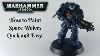 How to Paint Primaris Space Wolves Quick amp Easy [upl. by Vtehsta]