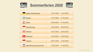 Sommerferien 2020 [upl. by Ahsiniuq972]