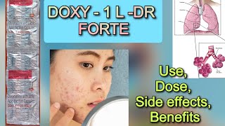 Acne मुहांसे Doxycycline capsules uses in hindi  Doxy 1 L DR Forte capsules use [upl. by Ademla]