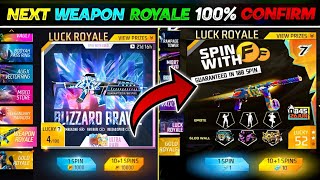 NEXT WEAPON ROYALE FREE FIRE  100 CONFIRM🤫💯 UPCOMING WEAPON ROYALE FREE FIRE  NEXT WEPEN ROYALE [upl. by Mancino506]