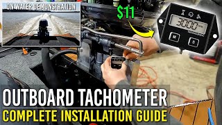 OUTBOARD TACHOMETER COMPLETE INSTALLATION GUIDE [upl. by Chlo572]