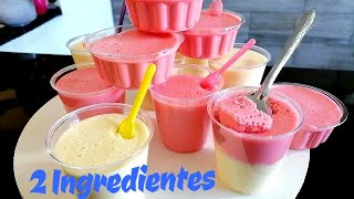 Con tan solo 2 ingredientes Postre super DELICIOSO  Para VENTA POSTRE FRIO SIN HORNO GELATINA [upl. by Nifares]