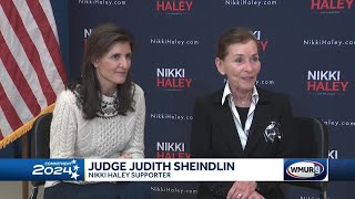 Judge Judy campaigns with Nikki Haley in New Hampshire [upl. by Hervey]