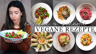 6 easy schnelle amp gesunde VEGANE REZEPTE  Perfekt für jeden Tag [upl. by Aulea239]