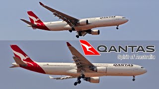 The SPIRIT of AUSTRALIA QANTAS  Airbus A330300 on the FINAL approach to LAND at BENGALURU [upl. by Bethel]