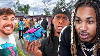 DDG Reacts To Kai Cenat Bringing Mr Beast Credit Card To The HOOD [upl. by Setsero]