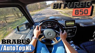 Mercedes G63 AMG BRABUS G850 INSANELY LOUD POV Test Drive by AutoTopNL [upl. by Eduam]