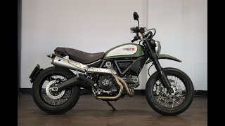 DUCATI SCRAMBLER 800 URBAN ENDURO ABS 2016  WALK AROUND VIDEO TOUR START UP [upl. by Redleh788]