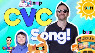 CVC Song  Phonics Song  Learn to Read Words with Dr S Kids Music [upl. by Nadroj464]