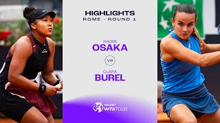 Naomi Osaka vs Clara Burel  2024 Rome Round 1  WTA Match Highlights [upl. by Mahoney391]