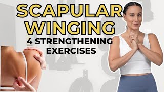 4 Strengthening Exercises for Scapular Winging [upl. by Ontine]