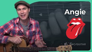 Angie by The Rolling Stones  Guitar Lesson [upl. by Daryl]