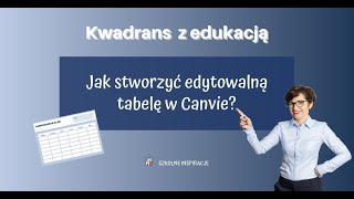 Jak stworzyć edytowalną tabelę w Canvie [upl. by Anera]