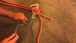 Tying a bowline knot on a Fiddlestick using Dyneema cord [upl. by Hteazile550]