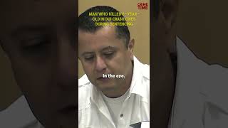 Man who killed 6 year old in DUI crash cries during sentencing [upl. by Jamnes]