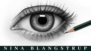 How to Draw a Realistic Eye  Step by Step Eye Tutorial  You can draw this [upl. by Aetnahc546]