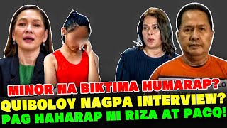 aw lagot na Quiboloy Nagpa Interview Mga Gi nahasa Diumano Ni Quiboloy Lumabas Na Sara Pahiya [upl. by Shipman]