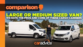 Medium Van or Large Van  2021 LDV Deliver 9 v G10  CarAdvice  Drive [upl. by Burg]