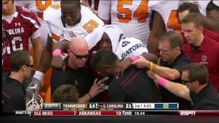 Marcus Lattimore Knee Injury Vs Tennessee 2012 HD Full Coverage [upl. by Utir]